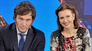 El presidente Javier Milei y la excanciller Diana Mondino, cuando compartían la campaña electoral en La Libertad Avanza.