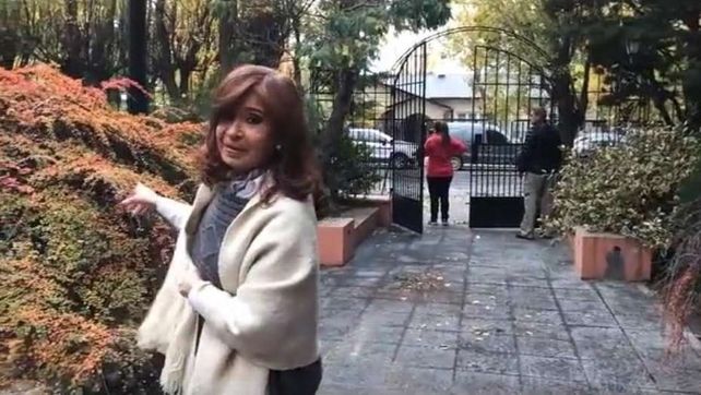 Cristina mostró en un video cómo quedó la residencia de la gobernadora Alicia Kirchner