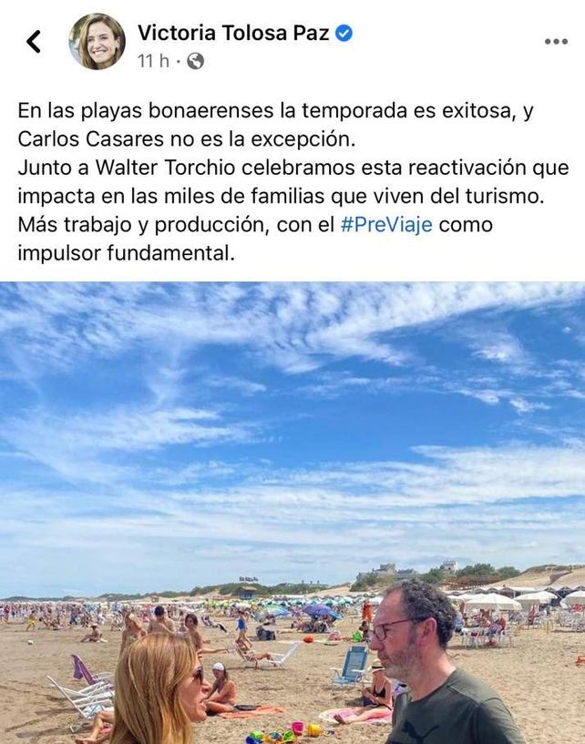 Tolosa Paz confundió a Carlos Casares con una ciudad balnearia y explotaron las redes