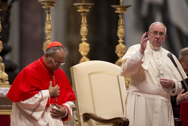 Francisco durante la ceremonia realizada hoy en El Vaticano. (Foto: Reuters)