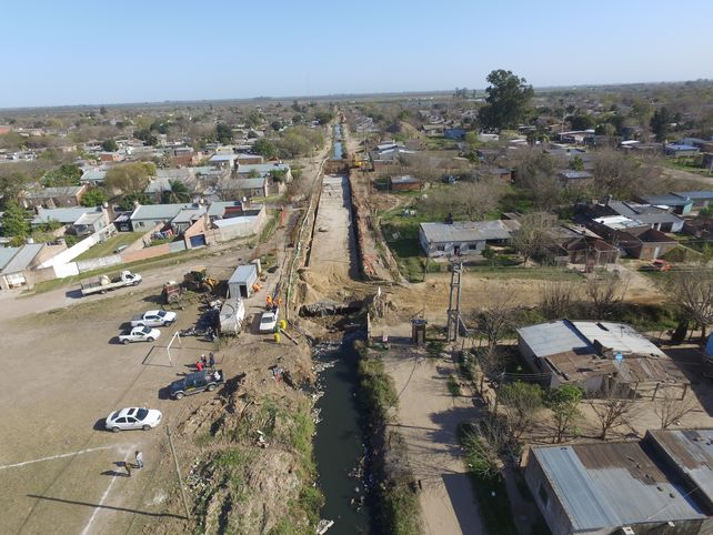 Avanza la obra del desagüe Gorriti