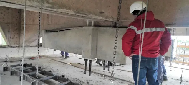 Arreglos en el puente Carretero: comenzó el proceso de fijación final