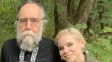 Darya Dugin junto a su padre horas antes de sufrir el atentado explosivo.&nbsp;