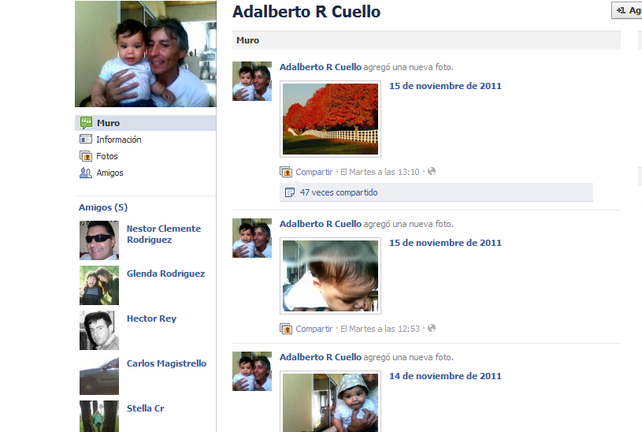 El ex padrastro subió fotos a su Facebook una hora después de la desaparición de Tomás