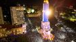 Una multitud se congregó en el Monumento para festejar el triunfo de Argentina ante Inglaterra, y el pase a la final del Mundo.&nbsp;