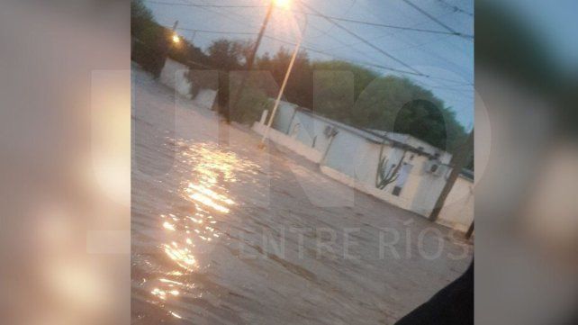 San Benito: calles anegadas y cortes durante el diluvio