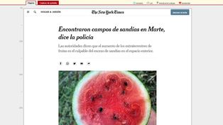 Sorprendente: la policía encontró un campo de sandías en Marte