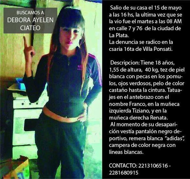 Buscan a una joven de 18 años que desapareció hace una semana