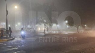 Entre Ríos: el SMN renovó el alerta violeta por bancos de niebla y neblinas