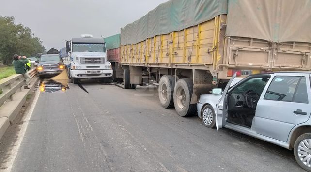 Así quedaron los vehículos involucrados en el siniestro.