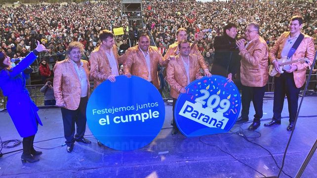 Aniversario de Paraná: cierre a todo ritmo con Los Palmeras&nbsp;