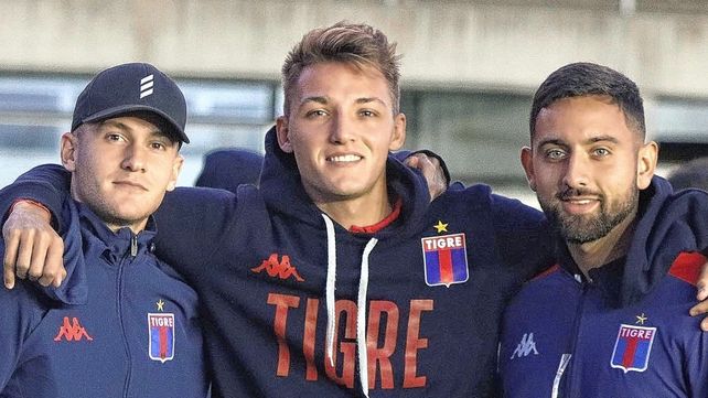 Los jugadores de Tigre ya estaban en el estadio para jugar con Los Andes.