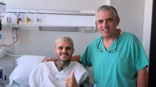 Icardi fue operado de la rotura de ligamentos cruzados y estará ocho meses sin jugar