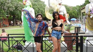 Referentes del área de Diversidad Sexual de la Municipalidad realizaron acciones de concientización en polideportivos de la ciudad. Gentileza: Prensa Municipalidad.