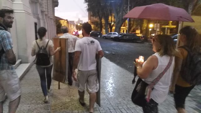 Damián Verzeñassi acompañó con su cámara de fotos la movilización.&nbsp;