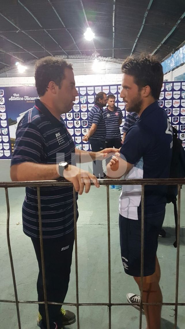 Juan Pablo Pumpido junto a Tato Canuto