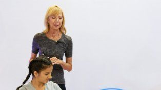 Mirta de Fussi grabó nuevos micros de sus clases para la TV local