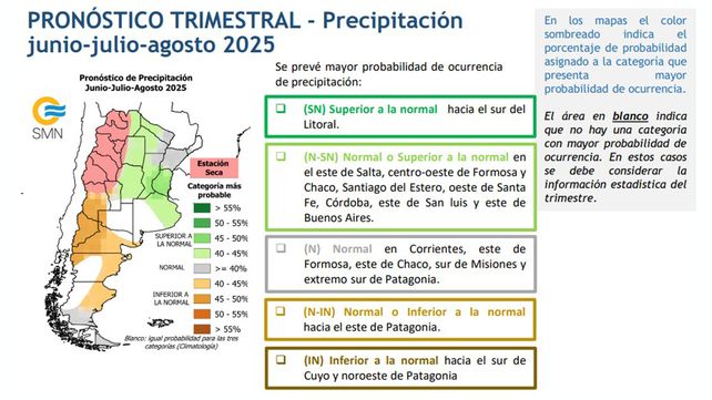 La proyección de INA indica lluvias por encima de los valores históricos promedio que