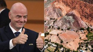 La extraña cancha argentina que elogió el presidente de la FIFA en sus redes sociales