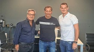 El presidente Horacio Arreceygor y el manager Mauro Cetto acordaron negociaciones con Troglio