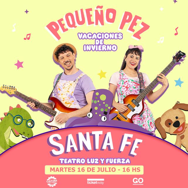 Pequeño Pez vuelve a Santa Fe en éstas vacaciones de invierno