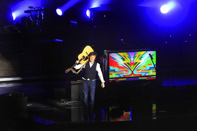 El exBeatle se lució en el show en La Plata.
