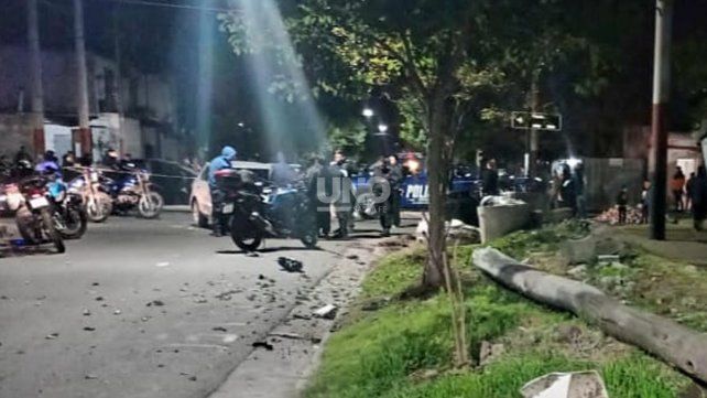 El lugar donde se produjo el crimen sicario a dos hermanas en la ciudad de Rosario