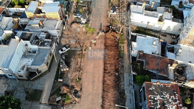 Paraná: el ensanche de calle Racedo tiene un 50% de avance