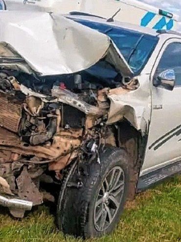 Ruta 14: un operario sufrió la amputación de su pierna en plena traza
