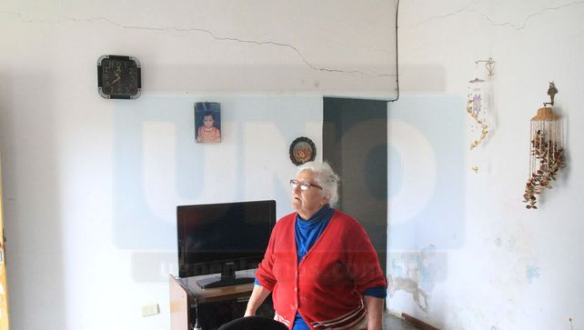 Desazón. Yolanda se resiste a perder su casa