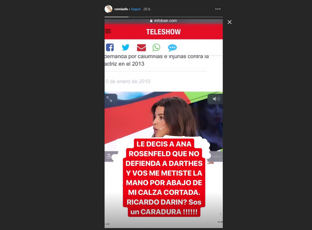 Una modelo denunció a Darín por acoso y dio detalles del hecho