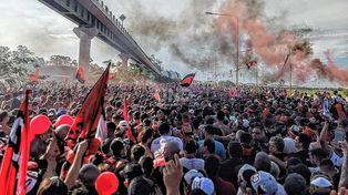 Fue un caos el ingreso de los hinchas de Colón al estadio
