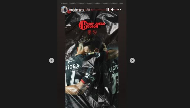 El festejo íntimo de los jugadores de Colón en San Juan