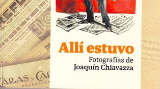 La tapa del libro es un retrato que Julio Vanzo hizo de Joaquín Chiavazza