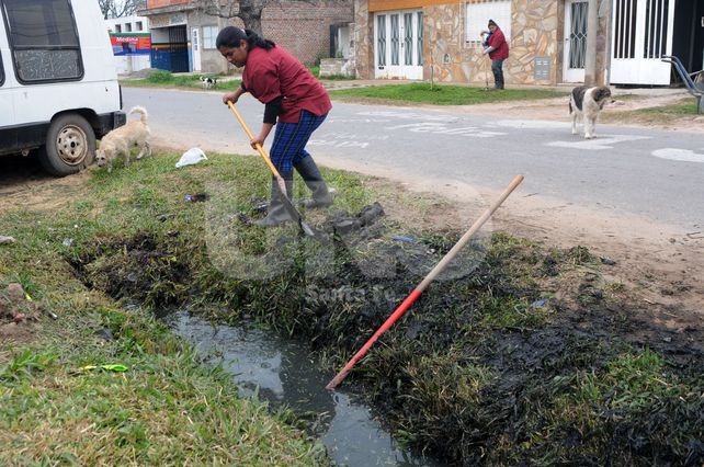 Los integrantes de una de las cuadrillas trabajan en Don Bosco y en distintos barrios de la zona.