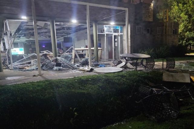 Importantes daños ocasionados en el comedor de la empresa Cargill. Foto: Rosario 3