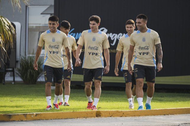 Argentina entrenó este sábado&nbsp; en el predio de AFA en Ezeiza.