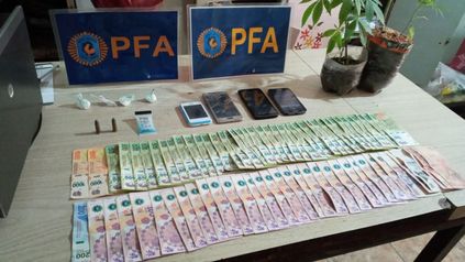 Elementos secuestrados tras la detención.