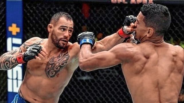 El Rasta Ponzinibbio se quedó con el invicto de Miguel Baeza en Las Vegas.&nbsp;