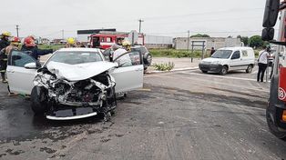 Choque en la ruta 131 en la zona de Libertador San Martín. Una mujer resultó herida&nbsp; 