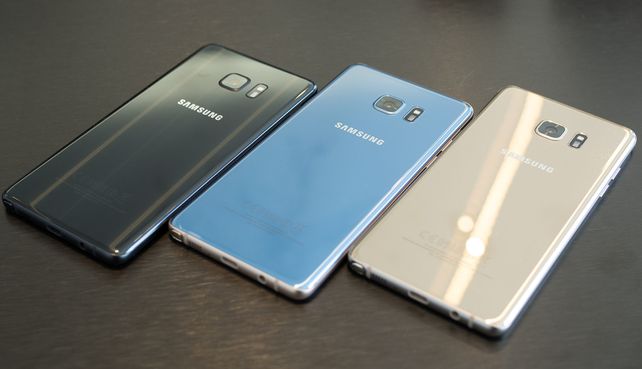 El smartphone Galaxy Note 7.