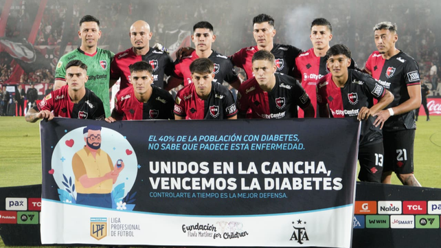 Los once futbolistas de Newells que jugaron desde el inicio contra Unión en el Coloso.