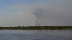 Rosario. Las lluvias mitigaron los incendios en el delta del Paraná. Rosario. Las lluvias mitigaron los incendios en el delta del Paraná.