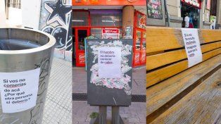 Empapelaron la ciudad para concientizar sobre las personas en situación de calle.