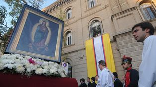 El cuadro de la Virgen de los Milagros salió en procesión tras 26 años
