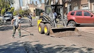 Trabajos de bacheo