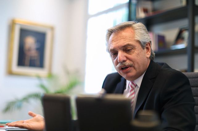 El presidente Alberto Fernández