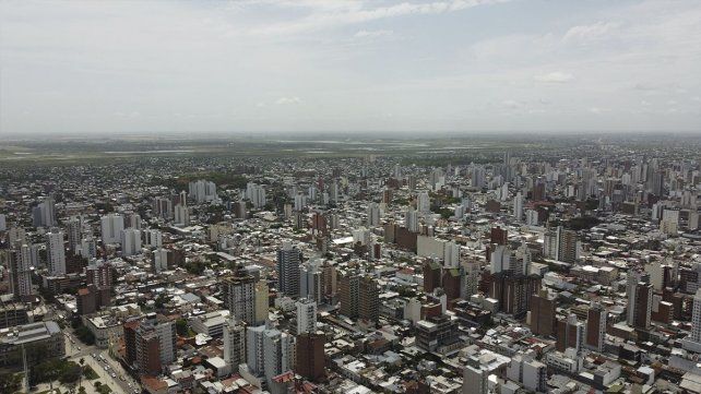 Captura aérea de la ciudad de Santa Fe.