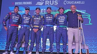 Santiago Biagi (TCP), &nbsp;Thomas Ricciardi, Tobías Martínez, Josito Di Palma y Juan De Benedictis, junto a Mauro Medina. El RUS Med Team, listo para el 2026 del Turismo Carretera.