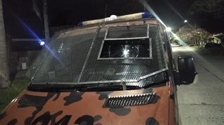 Paraná: dañaron un móvil policial durante un procedimiento
